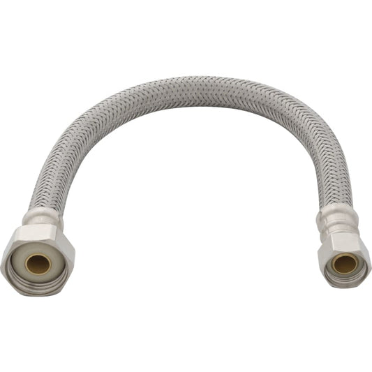 1/2" FIP x 1/2" FIP x 12" Stainless Steel Sink Connector