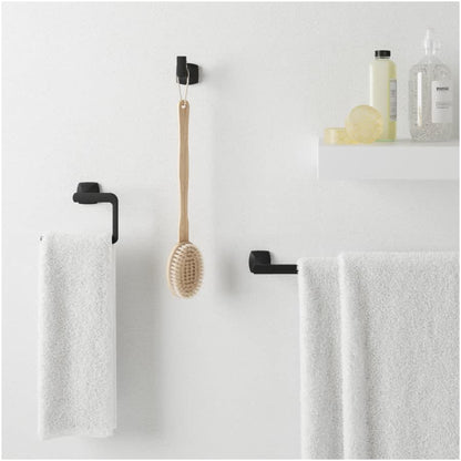 Vaneri 3 Piece Bathroom Package with 18" Towel Bar, Towel Ring, and Pivoting Toilet Paper Holder