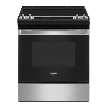 30"W 4.8Cuft Slide In 4E Smoothtop Electric Range Stainless Steel