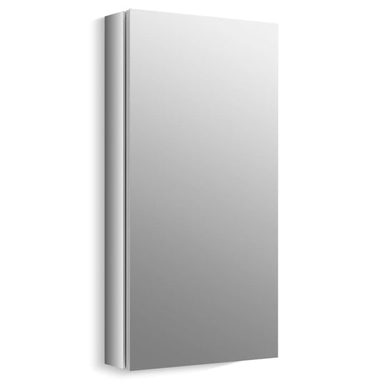 Verdera 30" x 15" Single Door Frameless Medicine Cabinet with Triple Mirror Design and Self-Close Hinges