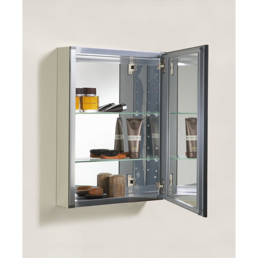 20" x 26" Single Door Reversible Hinge Framed Mirrored Medicine Cabinet with Oil Rubbed Bronze Finish