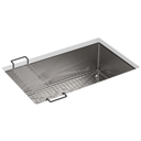 Strive 29" Single Basin Undermount 16-Gauge Stainless Steel Kitchen Sink with SilentShield with Basin Rack and Utility Shelf - fv306bffxw55cau82ir6@2x.jpg