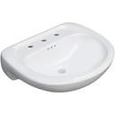 Lisbon Valley 24" Oval Vitreous China Pedestal Bathroom Sink with Overflow and 3 Faucet Holes at 8" Centers - proflo-pf4008wh-3571894@2x.jpg
