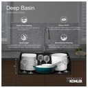 Cairn Slim Divide 33-1/2" Undermount Double Bowl Neoroc Granite Composite Kitchen Sink with Large Bowl Sink Rack - tecegwknflkfpygu01cq@2x.jpg