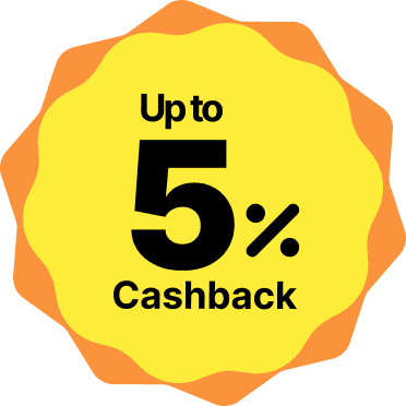Up to 5% Cashback