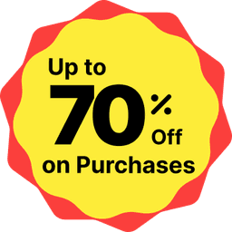 Save up to 70% off