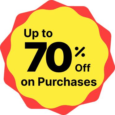 Up to 70% off on Purchases