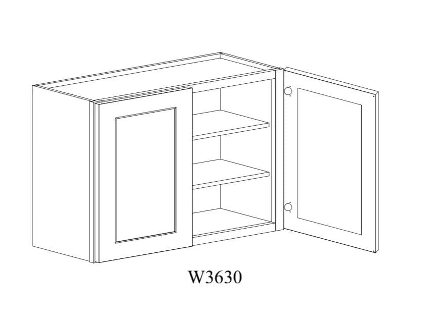 Wall Cabinet - 36"W x 30"H x 12"D