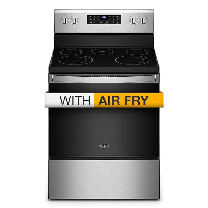 Whirlpool 4 Piece Kitchen Appliances Package with Side-by-Side Refrigerator, Electric Range, Dishwasher, and Over the Range Microwave in Fingerprint Resistant Stainless Steel - 44416964@2x.jpg