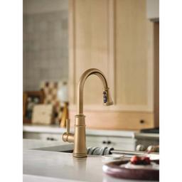 Belfield 1.5 GPM One-Handle High Arc Pulldown Kitchen Faucet with PowerBoost Technology - 7260bzg_glam@2x.jpg
