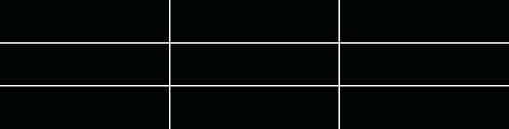 Color Wheel Linear Black Rectangle 6X18 Glossy