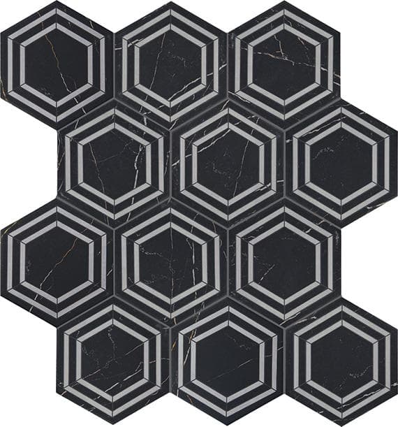 Perpetuo Tuxedo Hexagon 8X9 Matte