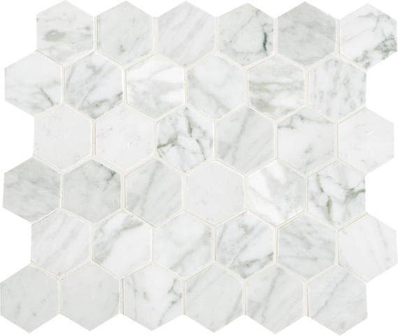 Marble Carrara White Oval, Straight Edge 1 1/2X3/4 Polished - DTN_M701_Hexagon_CarraraWhite@2x.jpg