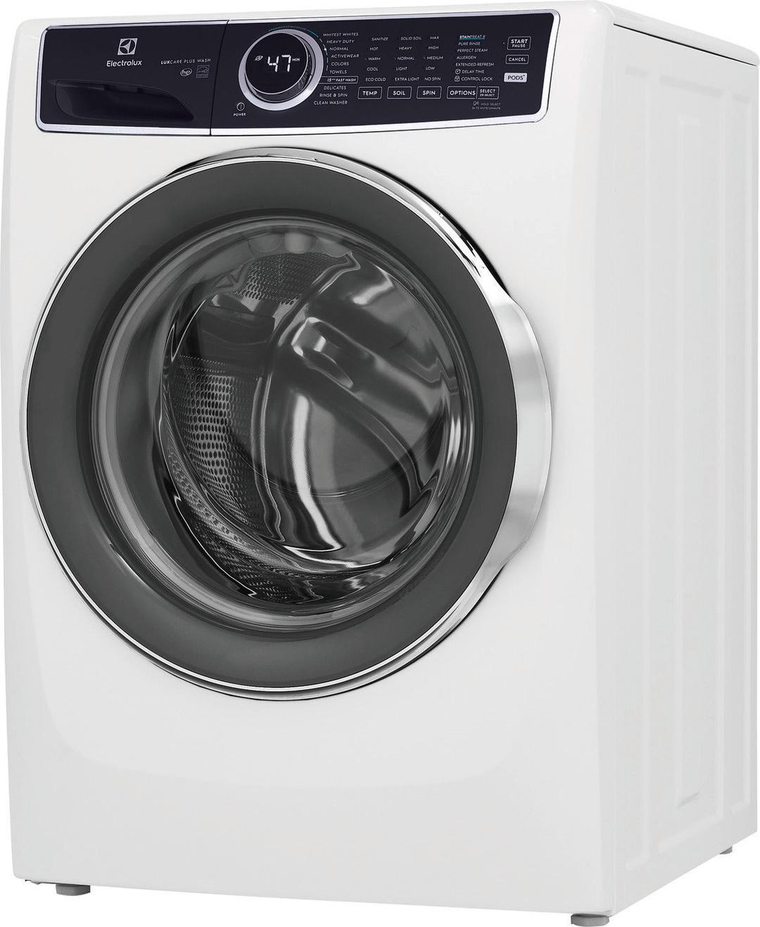 4.5 cu. ft. Stackable Front Load Washer in White with LuxCare Plus Wash System, Pure Rinse and 15-minute Fast Wash - ELFW7537AW-34R@2x.jpg