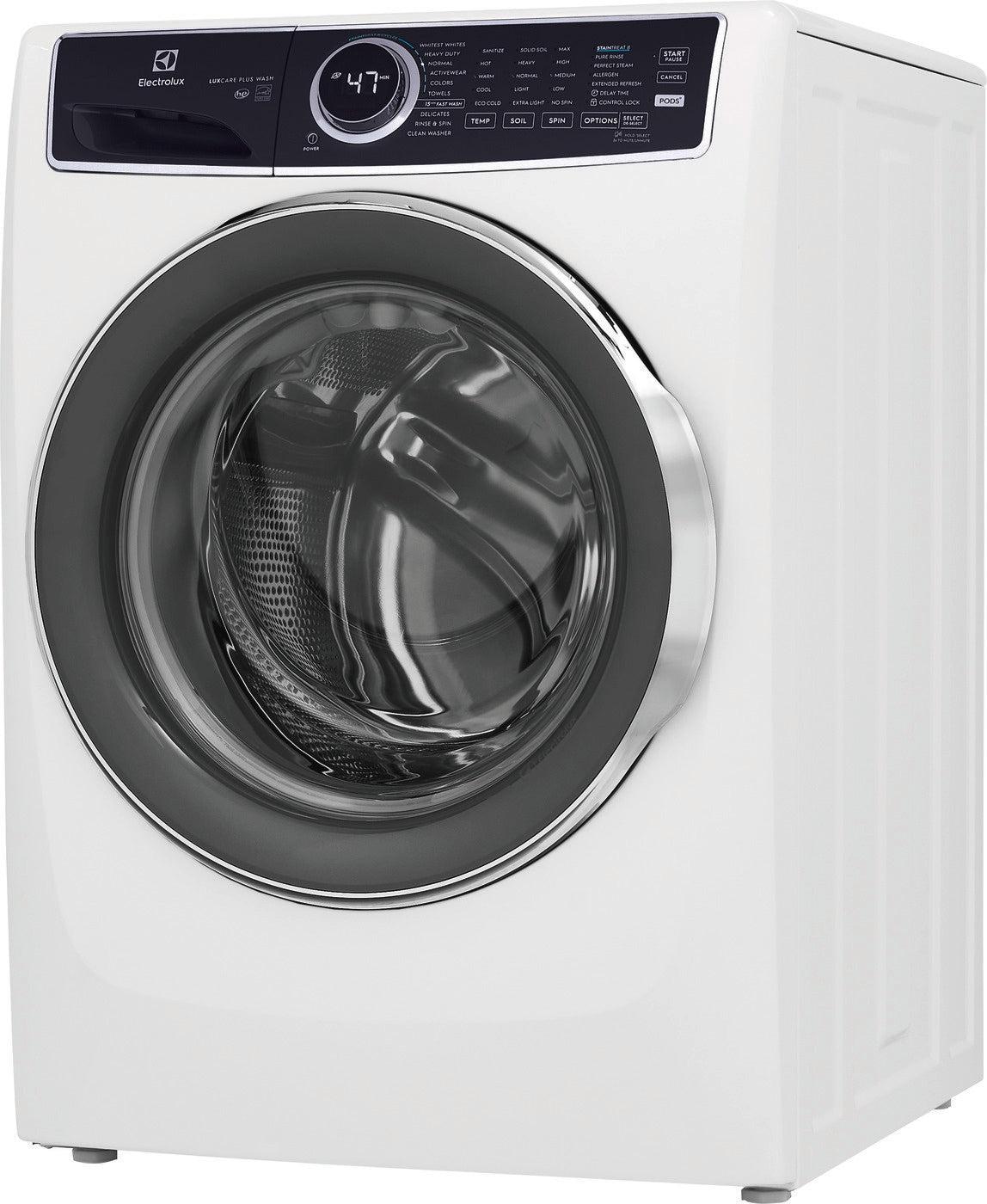4.5 cu. ft. Stackable Front Load Washer in White with LuxCare Plus Wash System, Pure Rinse and 15-minute Fast Wash - ELFW7537AW-34R@2x.jpg