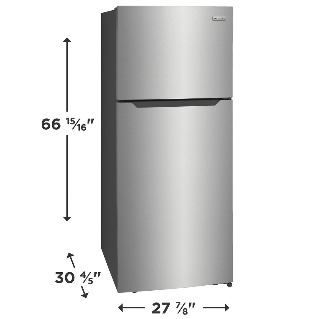 17.6 cu. ft. 28" Top Freezer Refrigerator in Brushed Steel, ENERGY STAR - FFHT1822UV-DIM@2x.jpg