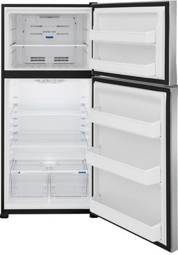30 in. 20 cu. ft. Freestanding Top Freezer Refrigerator in Stainless Steel Energy Star - FFHT2022AS-OE@2x.jpg