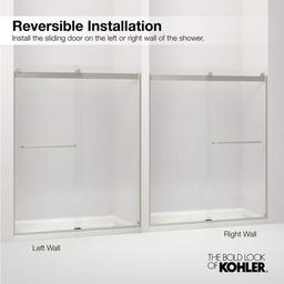 Revel 76â High x 59-5/8" Wide Sliding Shower Door with Crystal Clear Glass, Towel Bar and CleanCoat Technology - a1bl7qhexwt7ttgzn3tj_x500.jpg