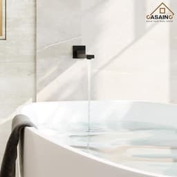 CASAINC 1-Handle 3-Spray Pattern 12 in. Wall Mount Shower Set Shower Head, Tub and Shower Faucet, Matte Black (Valve Included) WF-W98103H-12 - a2efggw07apatawagzpt@2x.jpg
