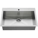 Edgewater 33" Single Basin Stainless Steel Kitchen Sink for Drop In or Undermount Installations with Single Faucet Hole - Drain Included - a3jwfmd65phahvoy2nxk@2x.jpg