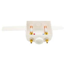 1/2 in. Crimp PEX Plastic Center Drain Washing Machine Outlet Box with Hammer Arrestors - a5oq7xu6ymk5hekqzjst@2x.jpg