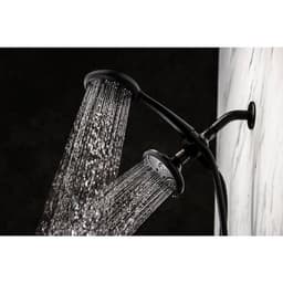 Glacier Bay 6 -Spray Patterns with 1.8 GPM 4.5 in. Wall Mount Dual Shower Heads in Matte Black N9318MB-CB - a6hcr8m2oyhsfo89kge9@2x.jpg
