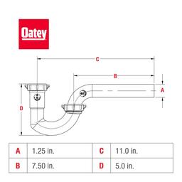 1-1/4 in. White Plastic Sink Drain P- Trap - a81jerlxmhwlfznlr5om@2x.jpg