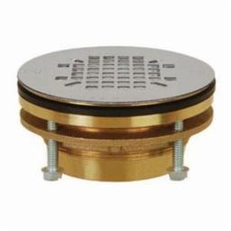 JackRabbit™ Shower Pan Drain, 2 in, No Caulk, 4-1/4 in, Grid, Brass Drain, Stainless Steel - a9qkzlf46bfq4li606ul@2x.jpg