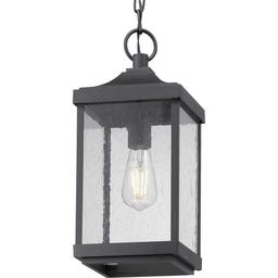 Park Court 1-Light Textured Black Traditional Outdoor Pendant Light with Clear Seeded Glass - abgm58wthffbeuf8rjuu@2x.jpg