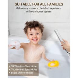 YAWWALK Thermostatic 7-Spray 12 in. and 6 in. Wall Mount Shower System with Hand Shower 2.5 GPM in Chrome(Valve Included) CR1-S003A-12CI-1 - abs26q0qja1xx41xgspj@2x.jpg
