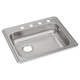 Dayton® Single Bowl Kitchen Sink, Top Mount, ADA, 25 x 21-1/4 in, 5-1/4 in Bowl Depth, 4-Hole, 22 ga Brushed Satin Steel, Stainless - acinfgo4yyofi7v0cfat@2x.jpg