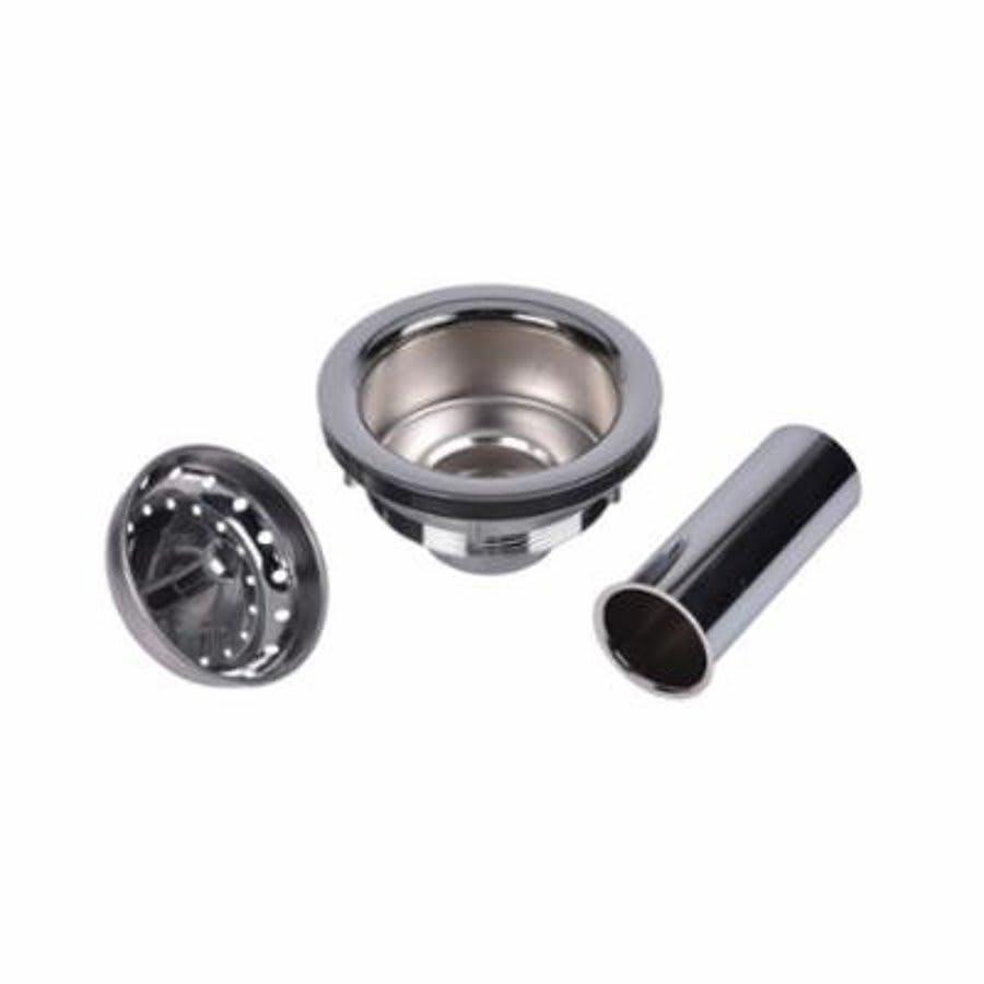 Lucky 7 Sink Basket Strainer, Polished Chrome Plated Brass Body w/ Stainless Steel Basket & 4 in Chrome Plated Tailpiece - adonwgkavomdq7djuvev@2x.jpg