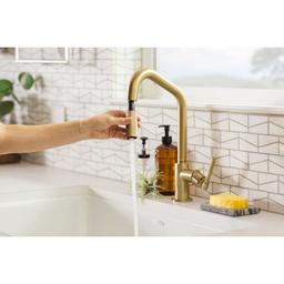 Litze Single Handle Angled Spout Pull Down Kitchen Faucet with Knurled Handle - Limited Lifetime Warranty - advb7nqe98fdflanhy18@2x.jpg
