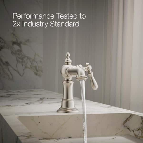 KOHLER Artifacts Single Hole Single-Handle Bathroom Faucet in Vibrant Brushed Nickel K-72762-9M-BN - adyoia0ffahadzolw0nk@2x.jpg