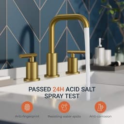 androme 8 in. Widespread 2-Handle Bathroom Sink Faucet with 360° Swivel Spout, Pop Up Drain in Gold H0301G - aehsd1v4pmpx9efkpbqo@2x.jpg