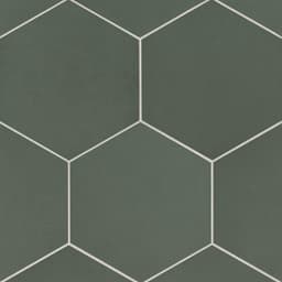 Makoto 10" x 11.5" Hexagon Matte Porcelain Tile in Midori Green - aissoymzjbmmietnlcil@2x.jpg