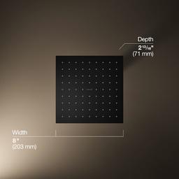 Contemporary Square 8" Single Function 2.5 GPM Rainhead with MasterClean Sprayface and Katalyst Air-Induction Technology - aj134yxyplfagmrnehbe@2x.jpg