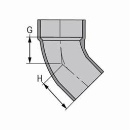 LabWaste® Acid Waste Street 45 deg Elbow, 4 in, CPVC - alg6o42gtikzu77kw9mb@2x.jpg