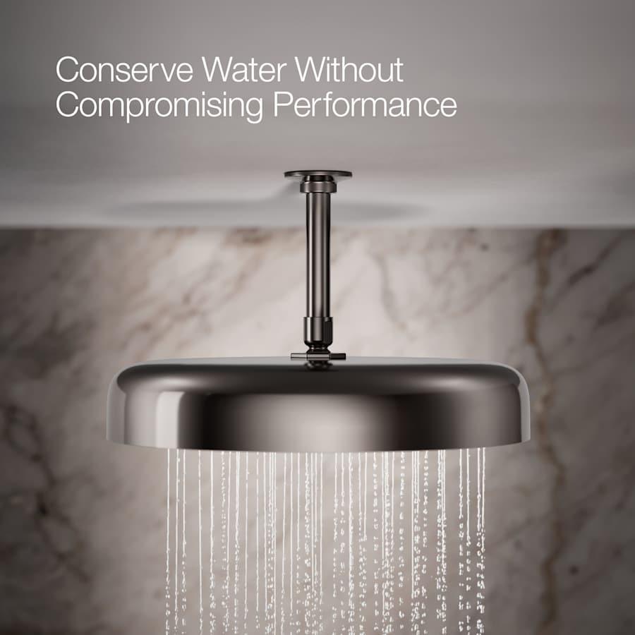 Statement Round 14" Single Function 2.5 GPM Rainhead with MasterClean Sprayface and Katalyst Air-Induction Technology - alg8fygopz52cke5pump@2x.jpg