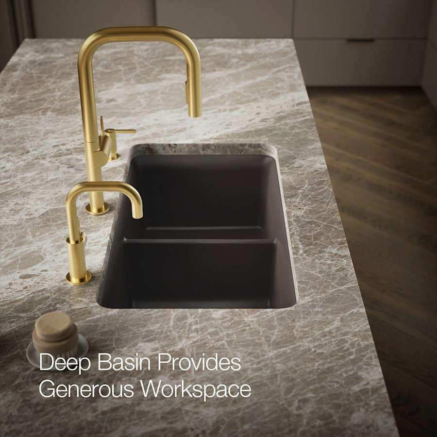 Cairn 33-1/2" Undermount Double Equal Bowl Neoroc Granite Composite Kitchen Sink with Right Sink Rack Included - allgnw5dqpolmtqbqtjv@2x.jpg