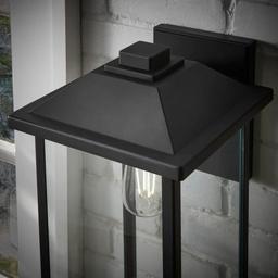 1-Light 18 in. Black Hardwired Classic Outdoor Wall Lantern Sconce Light with Clear Glass - am0wpvnl9pgqwgeudopb@2x.jpg