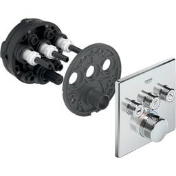 Grohtherm Three Function Thermostatic Valve Trim Only with Four Knob / Push Button Handles, Integrated Diverter, and Volume Control - Less Rough In - anyn0zxfmjshgsowisma@2x.jpg