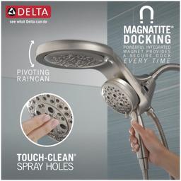 Universal Showering Round 2.5 GPM Multi Function 2-in1 In2ition Shower Head and Hand Shower with Touch Clean, H2Okinetic and MagnaTite Technology - atcehlnknnplbisekgjr@2x.jpg