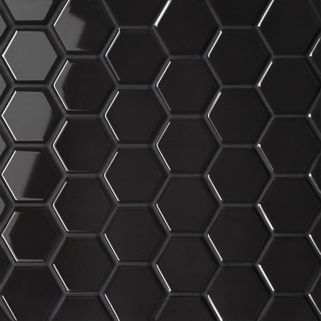 Le Cafe Black 2x2 Hexagon Mosaic Glossy - auixn65itriaxmcsbvdb@2x.jpg