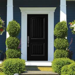 36 in. x 80 in. Cheyenne 2-Panel Left Hand Inswing Painted Smooth Fiberglass Prehung Front Exterior Door No Brickmold - autznemvcev8i3p7o10m@2x.jpg