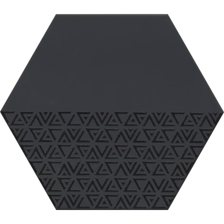 RHYTHM HEX PATTERN BLACK 11X13