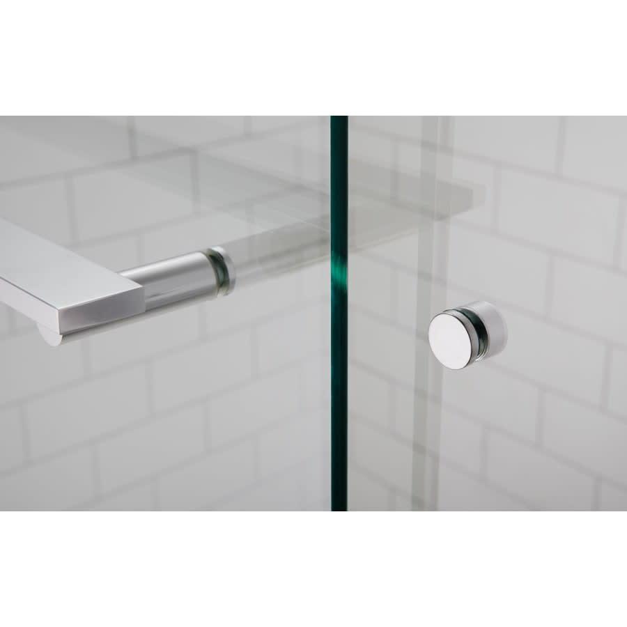Revel 76â High x 59-5/8" Wide Sliding Shower Door with Crystal Clear Glass, Towel Bar and CleanCoat Technology - avb22sgwwk3hiebamwjd@2x.jpg