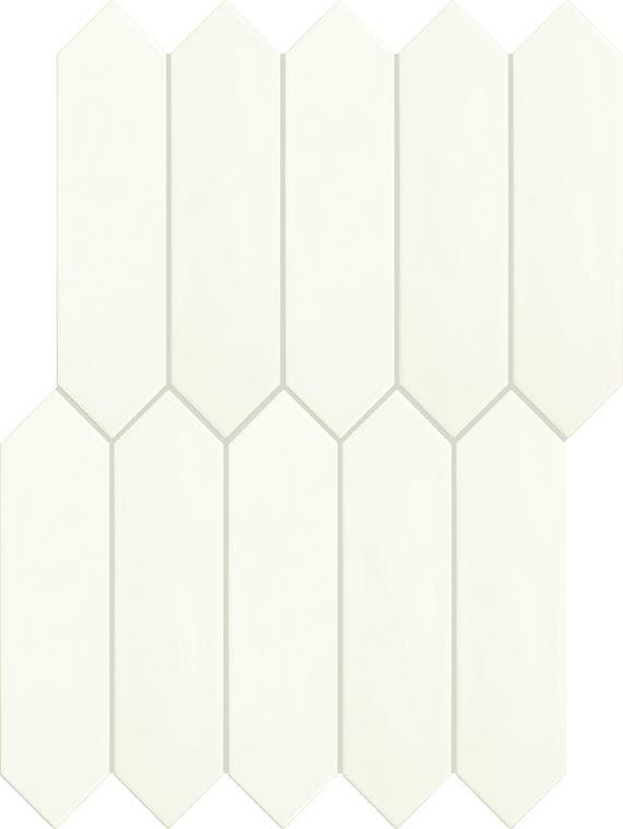 Stagecraft Matte Arctic White Picket, Undulated 3X12 Matte