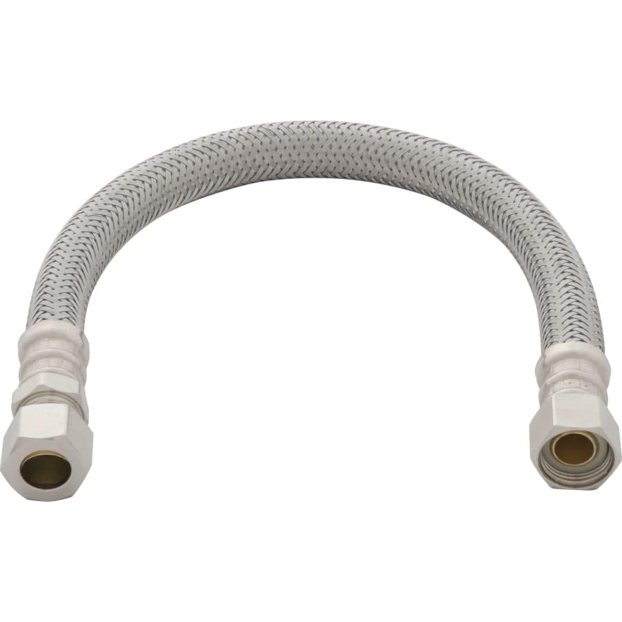3/8" Male Comp x 3/8" Female Comp x 12" Braided Stainless Steel Sink Flexible Water Connector - aydn3fkdmjxzqtwqfofx@2x.jpg