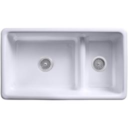 Iron/Tones 33" Undermount Smart Divide Double Basin Enameled Cast Iron Kitchen Sink - ayilqavtwrksevpcpkei@2x.jpg